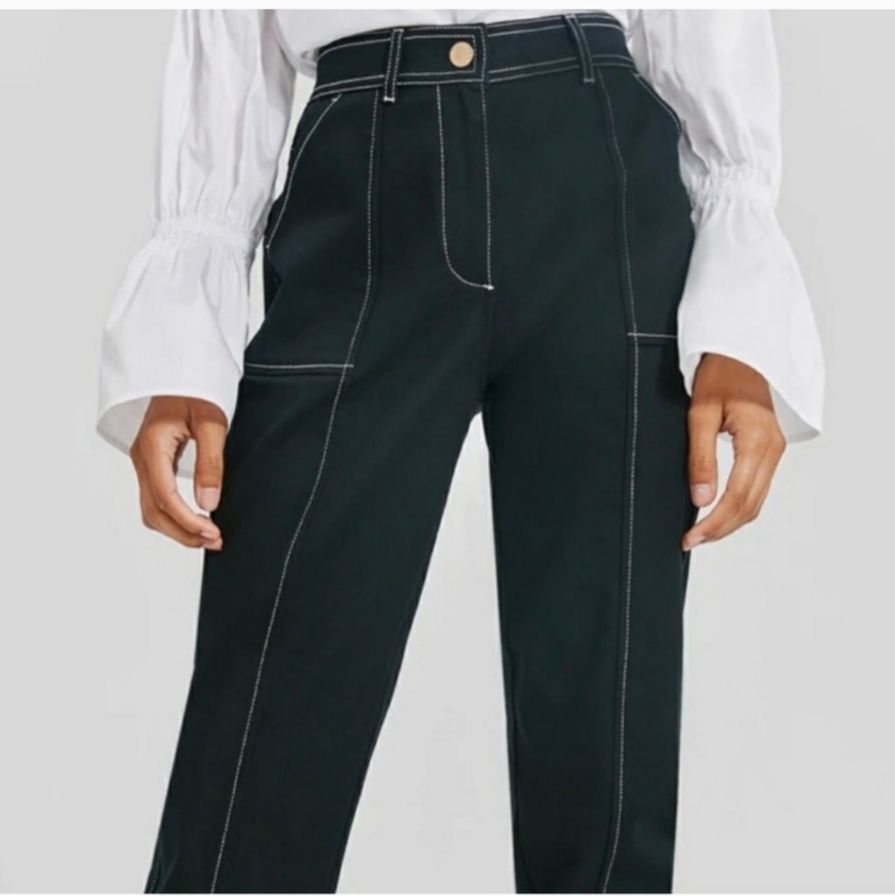 Something Navy Black Contrast Stitch Jeans NWT retail $135. SZ 00